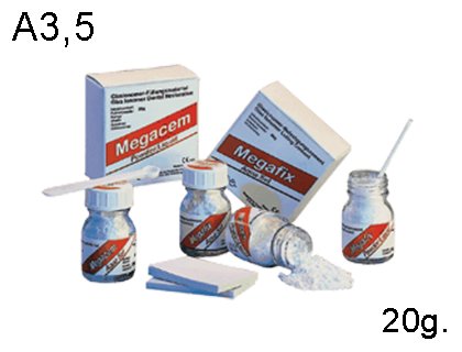 Megacem Cemento ionomero de vidrio Megacem A3,5 20gr
